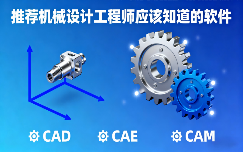 推荐机械设计工程师应该知道的软件，最少需要熟练2+软件使用